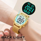 Hearkent Pedometer Watches Sport Step Counter Women's Digital Watches Calories Mile Tracker Waterproof 30M for Walking Running