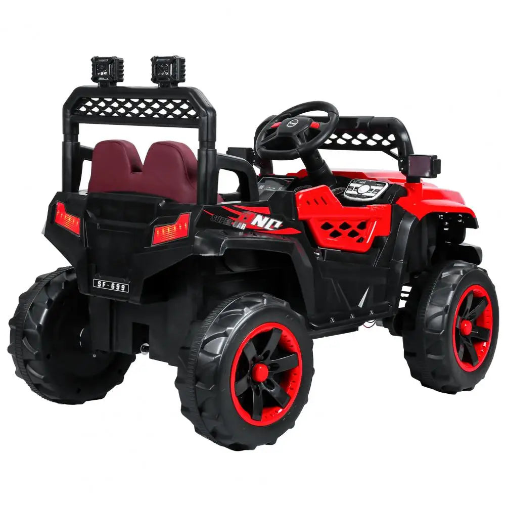 12V Kids Ride On Car, Electric 4WD 2-Seats Side by Side Ride On Toys Car, ATV Play Car, Off-Road Car Ride On Vehicle