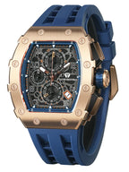 TSAR BOMBA Watch for Men Luxury Brand Tonneau Design Waterproof Clock Stainless Steel Wristwatch Fashion Rectangle Mens Watch