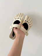 Women's Five Toe Mary Jane Shoes Barefoot Minimalist Shoes for Yoga Pilates Dance Lightweight Breathable Non Slip Fitness Training Shoes Indoor Outdoor