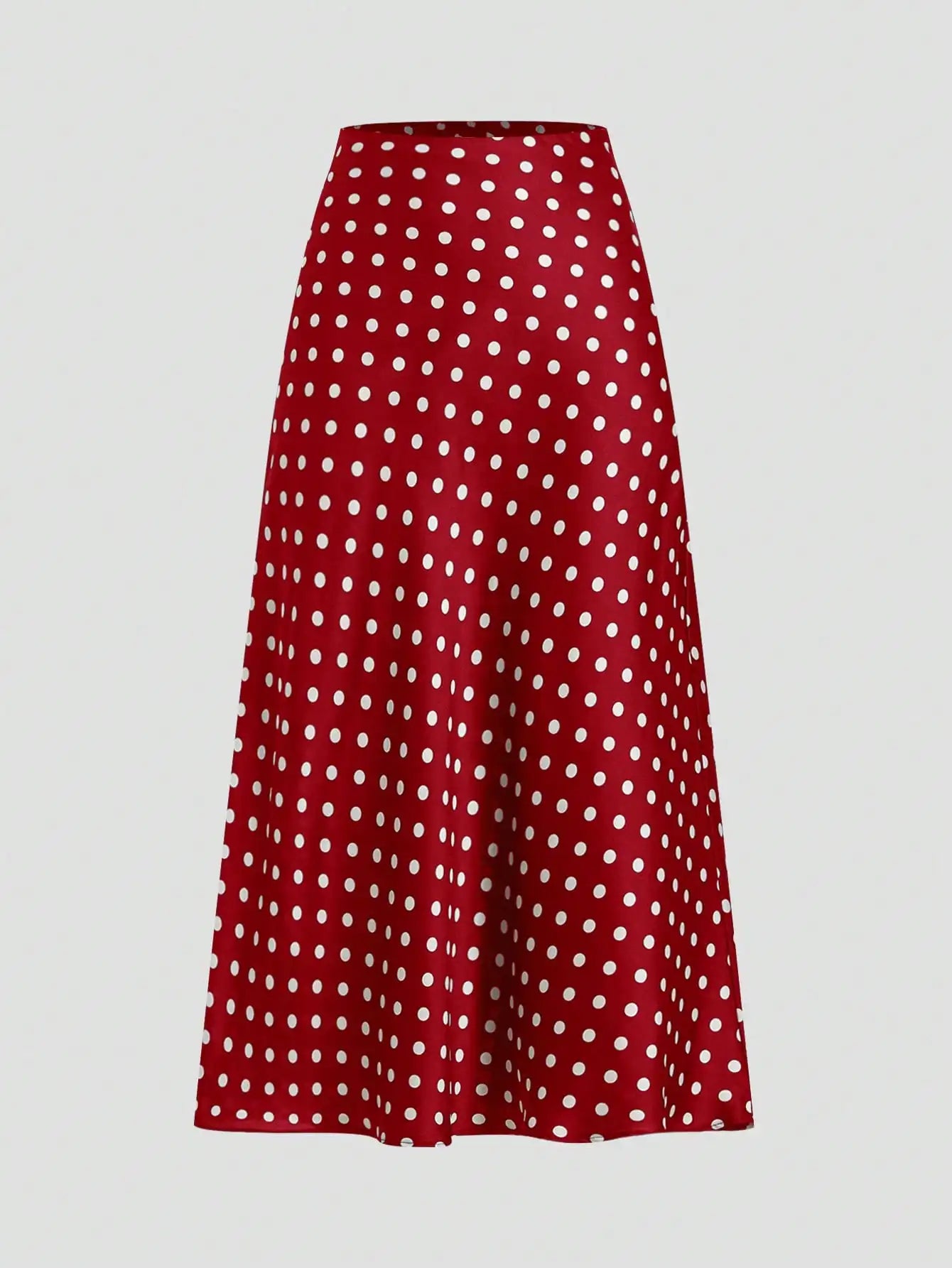 Firerie Women's Retro Elegant Polka Dot Print Vacation Style Skirt,Fall,Fall For Women,Winter For Women,Vacation