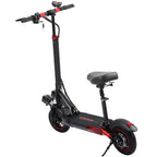 Foldable Electric Scooter 800W 48V 10 inch off-road Front-Rear Suspension E Scooter with Seat for Fun and Commuting