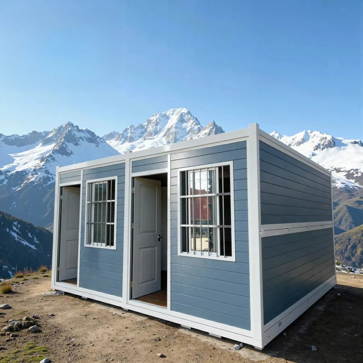 Heavy Duty Steel Frame Yugong Foldable Expandable Container House Portable Prefab Strong Home for Hurricane Zone Earthquake Area