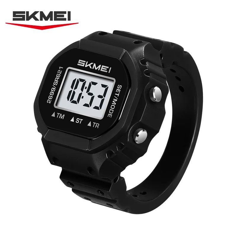 SKMEI 2699 New LED Digital Women Fashion Cool Rings Finger Watches Chronograph Plastic Watches Lady Jewelry （Cannot adjust size）