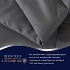 All Season Lightweight Comforter Set 3Pcs Soft Quilted Bedding Sets Box-Stitch Bed in a Bag Include 1 Comforter 2 Pillowcases Breathable Home Bedroom Textile Decor