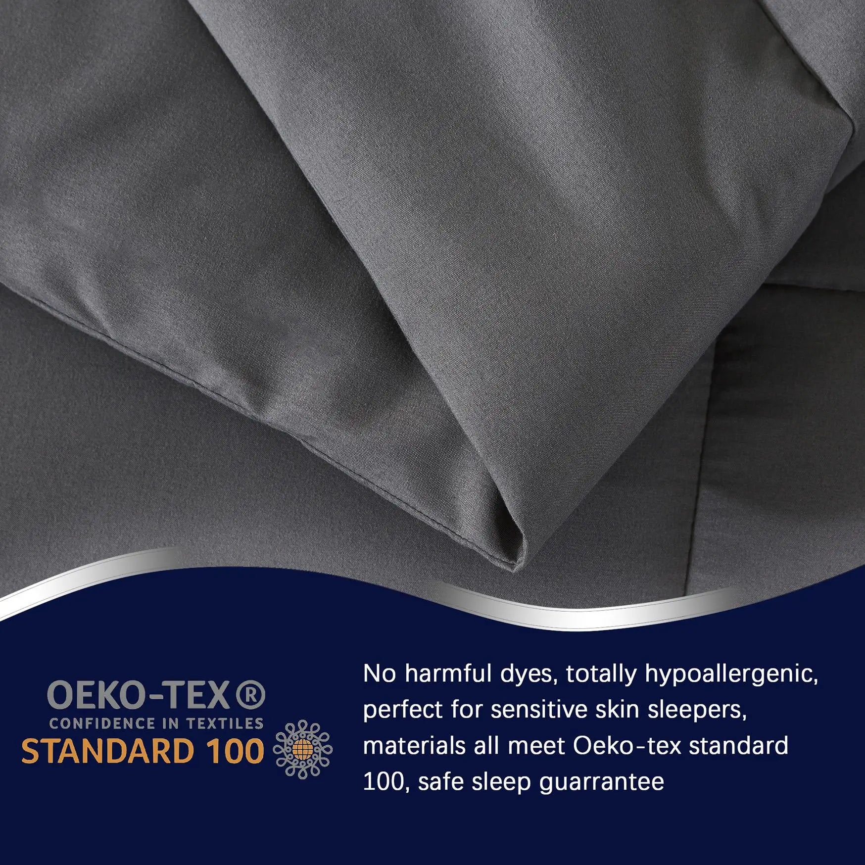 All Season Lightweight Comforter Set 3Pcs Soft Quilted Bedding Sets Box-Stitch Bed in a Bag Include 1 Comforter 2 Pillowcases Breathable Home Bedroom Textile Decor