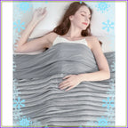 Double Sided Cooling Throw Blanket for Hot Sleepers, Lightweight Breathable Summer Bed Blanket, Couch Blanket, 50x70