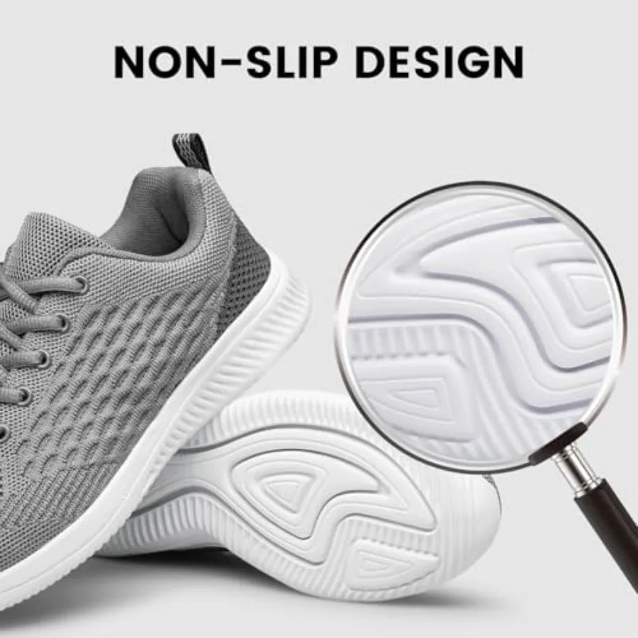 Raoendis Mens Walking Shoes Ultra Lightweight Breathable Running Shoes Non Slip Athletic Fashion Sneakers Mesh Workout Casual S