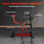 4 in 1 Lower Body Workout Machine for Home Gym, Alloy Material, Green Color, Adjustable and Plate - Loaded