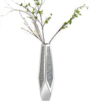 Crushed Diamond Mirrored Flower Vase Standing Large Size