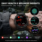Rugged Smartwatch for Men: Waterproof, 170+ Modes, Fitness Tracker with Metal Band