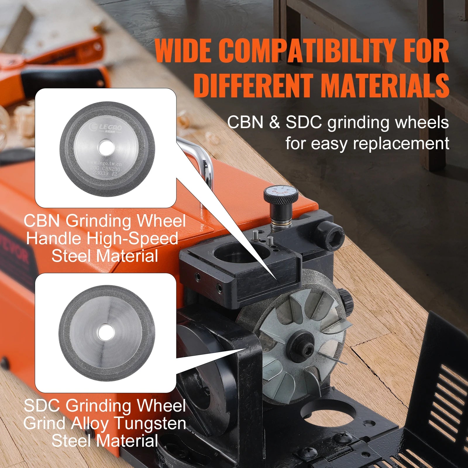 SucceBuy Drill Bits Sharpener 3-13mm Mill Grinder Sharpener Portable Sharpening Angle Grinder w/ 11 Collet For Factory Workshop