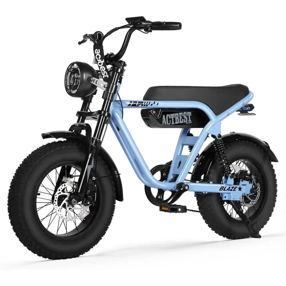 16 Adult/Teen Electric Bike: 1200W Motor, 25MPH, 55-Mile Range, Full Suspension All-Terrain