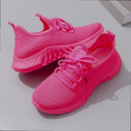 Women's Breathable Mesh Flat Shoes Casual Sports Sneakers Summer Walking Shoes Clearance Free Shipping
