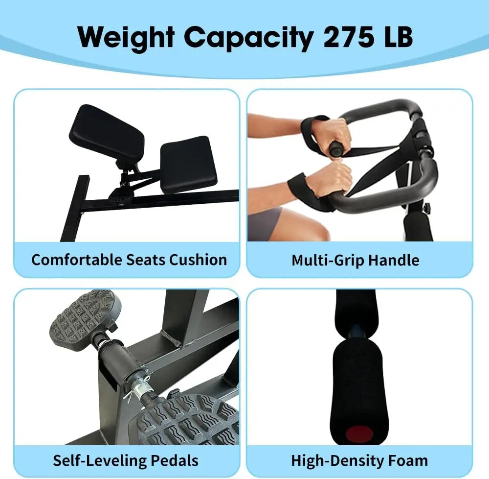Home Gym Full Body Stretch Machine, PVC and Metal, Blue, Lumbar and Leg Stretch, Posture Correction