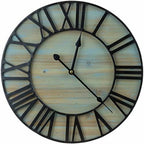 Decorative Large Metal Wall Clock for Living Room - Modern Farmhouse Wall Décor