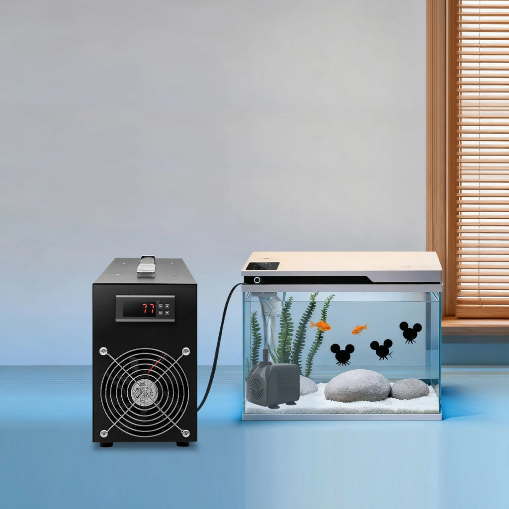 Aquarium Chiller with Digital Display 15.85Gal Fish Tank Cooling Machine -58~230℉ Adjustable Temp Aquarium Cooling Machine 200W