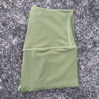 Solid Color High Waist Yoga Legging soft Women Sport Pant Tight Butter Athletic Gym Comprehensive Training Jog Back Waist Pocket