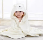 Toddler Bathrobe Infant Bath Towel Boy Girl Blankets Swaddle With Hood Cartoon Coral Fleece Towel Blanket Newborn Kids Bedding baby bath towel banheiras de bebê robôs bathrobes