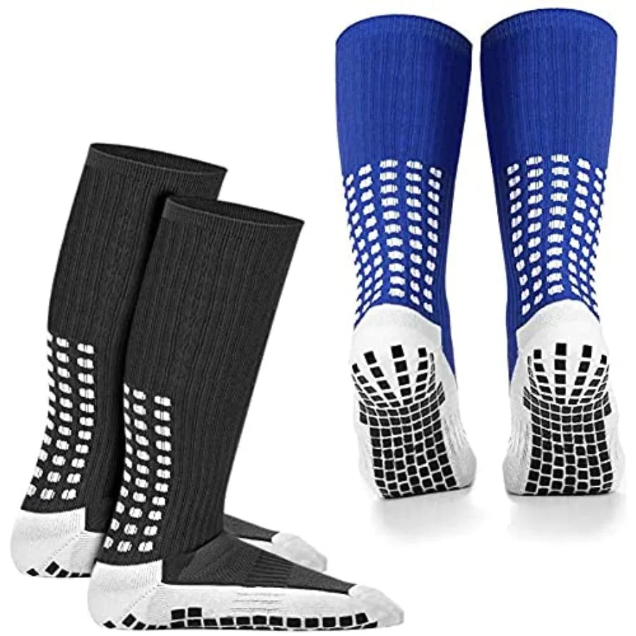 2 Pair Non Slip Football Basketball Hockey Futbol Yoga Sports Socks for Adults Men Women