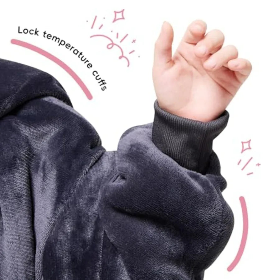Wearable Blanket Hoodie,Oversized Blanket Sweatshirt with Sherpa Teen Girl Gifts for,Youth, Boys, Girls, 8-15 Year Old Girl Boy