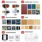 Off-grid Modular Tiny Home for Sustainable Living Prefabricated 20ft 40ft Portable Mobile Expandable Container House
