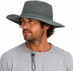 Spyder Breathable Cooling Boonie Sun Hat UPF 50+ Wide Brim Windproof Outdoor Bucket Hat for Men Fishing Hiking Safari Beach