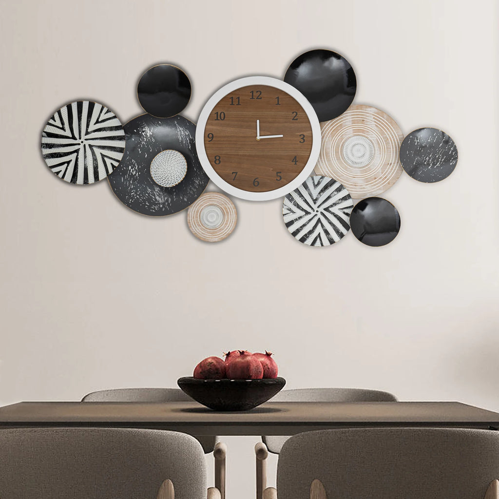 Large Luxury Silent Wall Clocks Aesthetic Art Mural Wall Watch Horloge, Decorative Non-Ticking Wall Clock for Living Room Conference Room