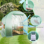 12x7x7 Walk-in Greenhouse with Automated Irrigation, Durable Outdoor Structure, Portable Garden House, Winter Warming Enclosure