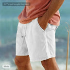 Casual Shorts Summer Men Loose Five Inch Short Pants Cotton Linen Thin Breathable Soft Beach Daily Outdoor Sports Bottoms