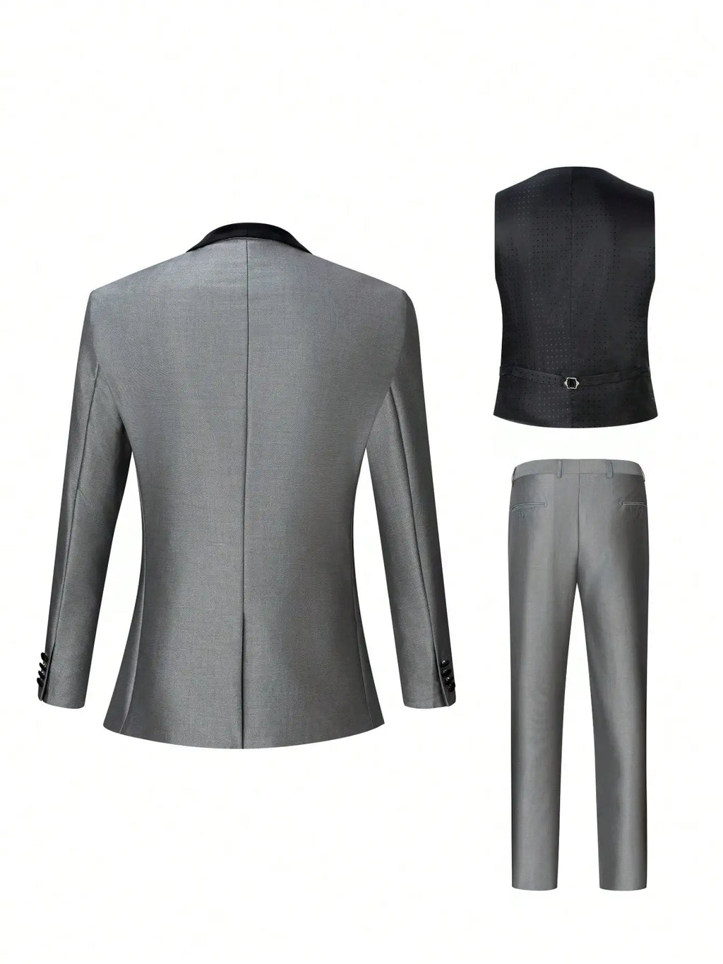 Customized Luxury Men Suits Single Breasted Peak Lapel 3 Piece Jacket Pants Vest Full Sets High Quality Clothing Terno Blazers