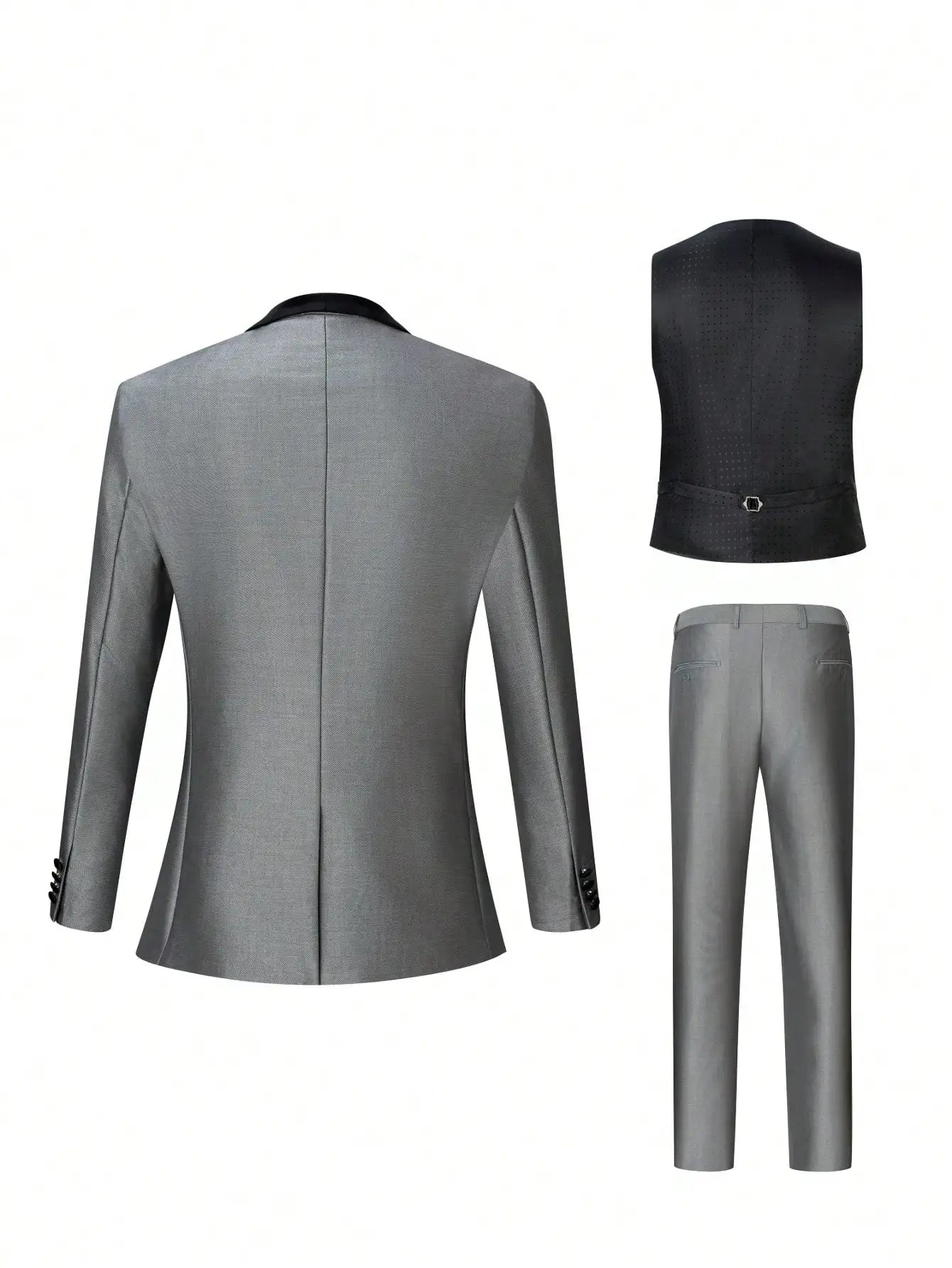 Customized Luxury Men Suits Single Breasted Peak Lapel 3 Piece Jacket Pants Vest Full Sets High Quality Clothing Terno Blazers