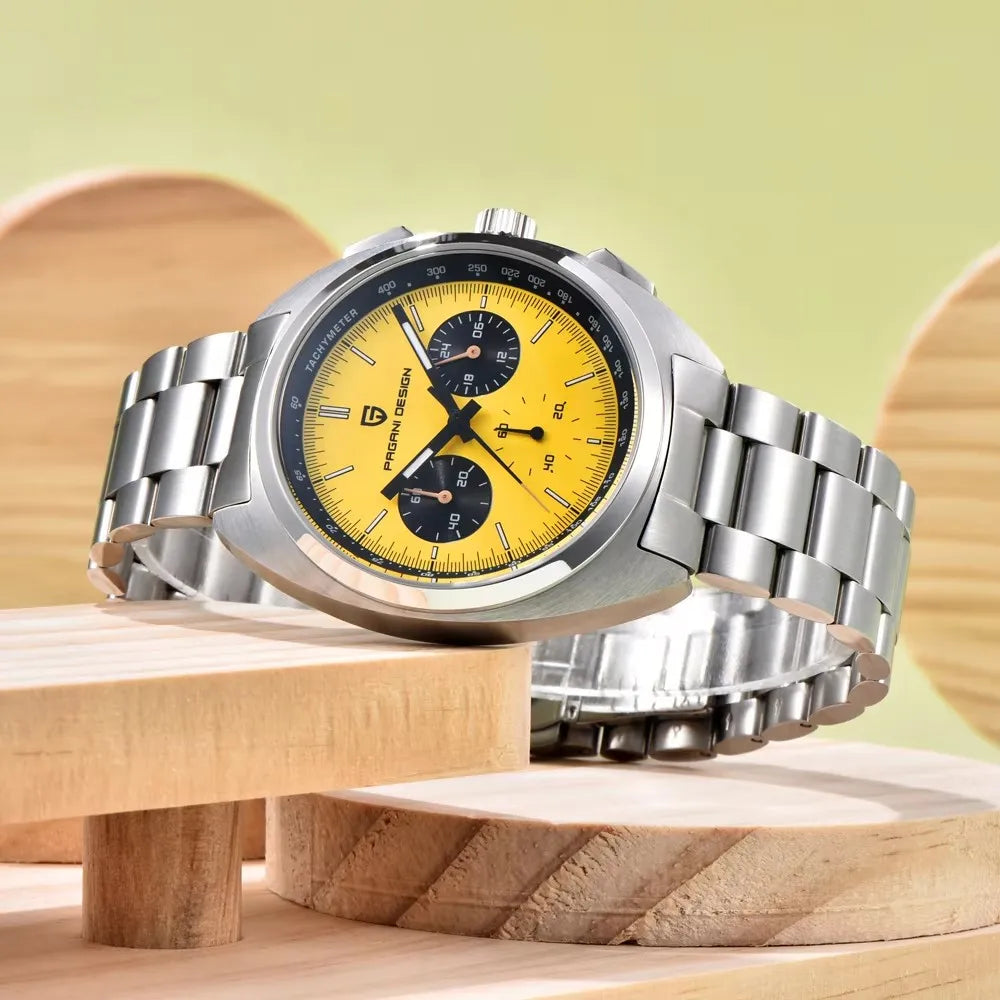 2026 New PAGANI DESIGN Panda Men's Watches Quartz Wristwatches Chronograph Luxury Watch For Men AR Sapphire Luminous Waterproof
