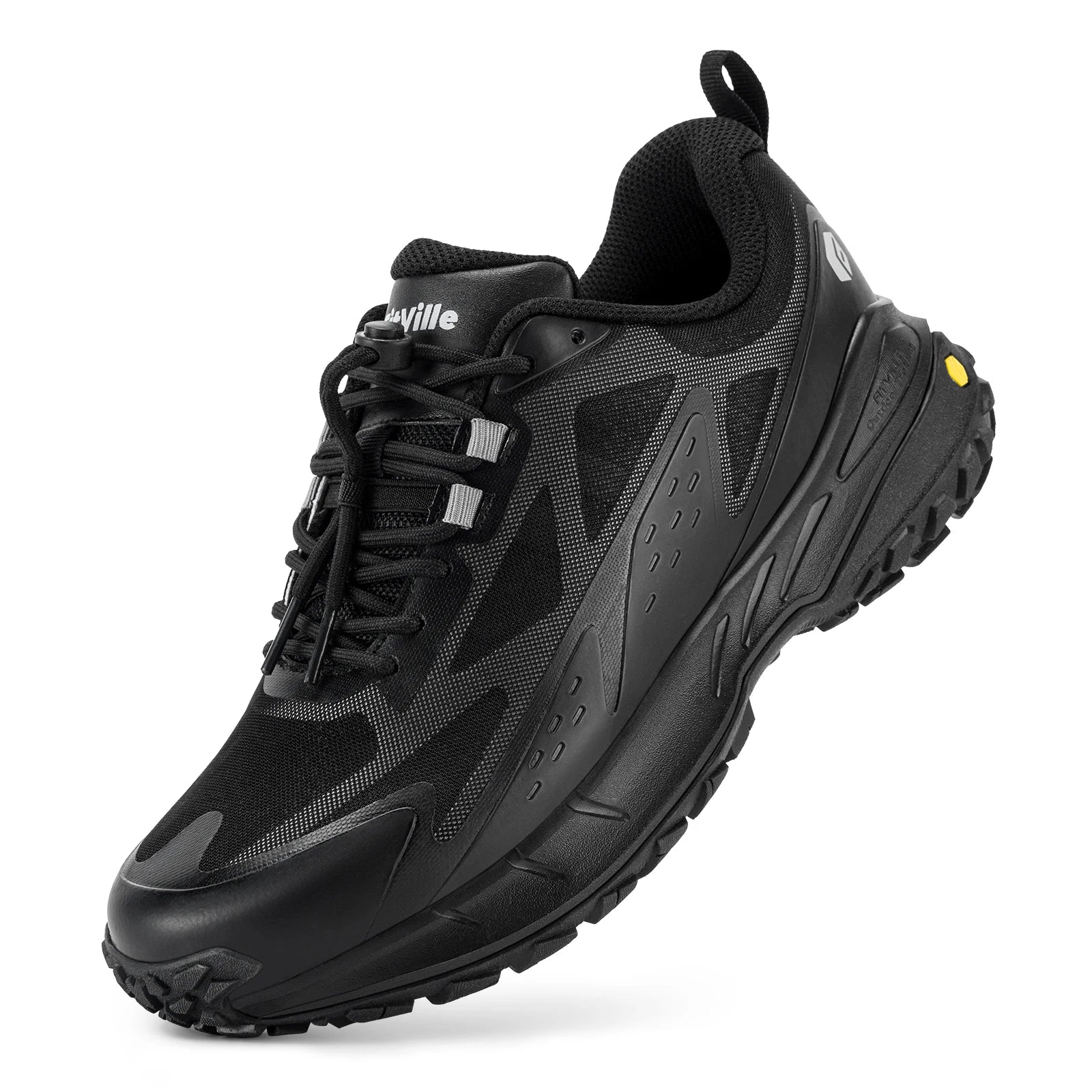 Fittington Wide Shoes For Man  Breathable Mesh Upper Sneakers Non-Slip Trekking Hiking Walking Shoes With High Arch Support