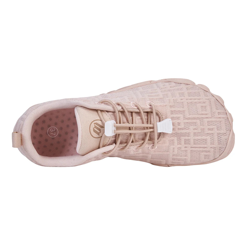 Unisex Water Shoes Barefoot Beach Shoes Breathable Gym Sneakers for Water Sports (Apricot 39)