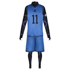 Blue Lock Cosplay Jersey No.11 Isagi Yoichi Bachira Meguru Chigiri Hyoma Kunigami Rensuke Football Uniform Costume