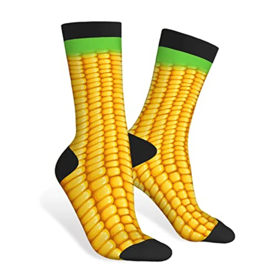 AOYEGO Funny Socks Health Curve Novelty Casual Crew Socks Contrast Color Design for Women Men Gift