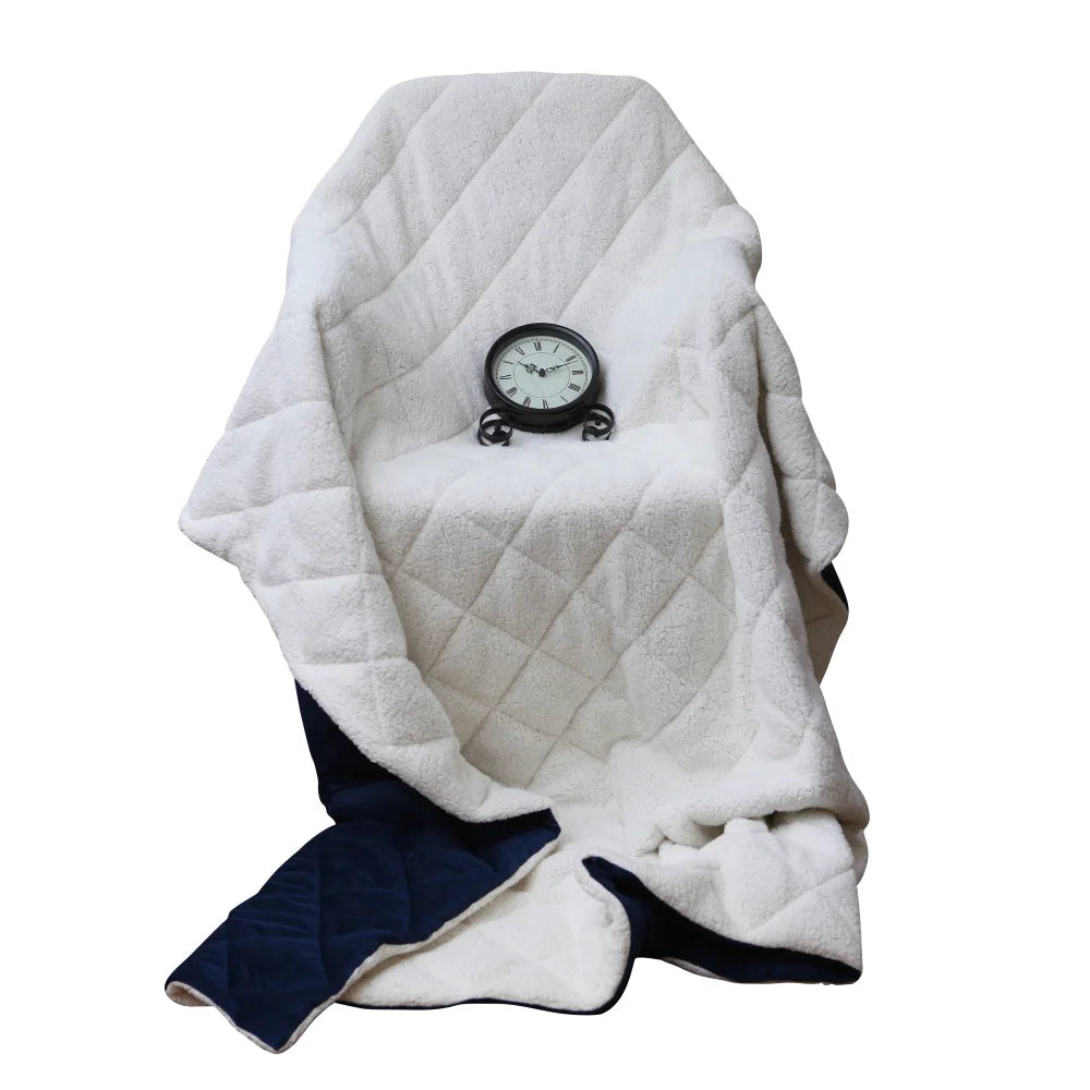 Modern Style Double-sided Two-tone Blanket Easily Switch Styles and Perfectly Match Various Interior Styles Premium Fleece Polyester Fabric Easy To Care for And Durable 60inches Long X 80inches Wide Suitable for Sofas Bedroom