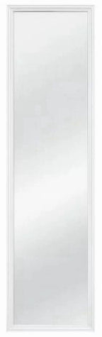 ICUTE-Mainstays 13x49 White Rectangle Large Wall Mirror for Bathroom or Living Room