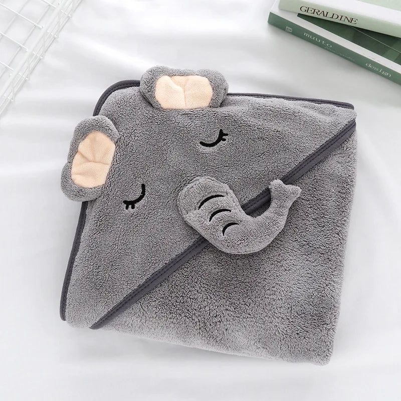 Toddler Bathrobe Infant Bath Towel Boy Girl Blankets Swaddle With Hood Cartoon Coral Fleece Towel Blanket Newborn Kids Bedding baby bath towel banheiras de bebê robôs bathrobes