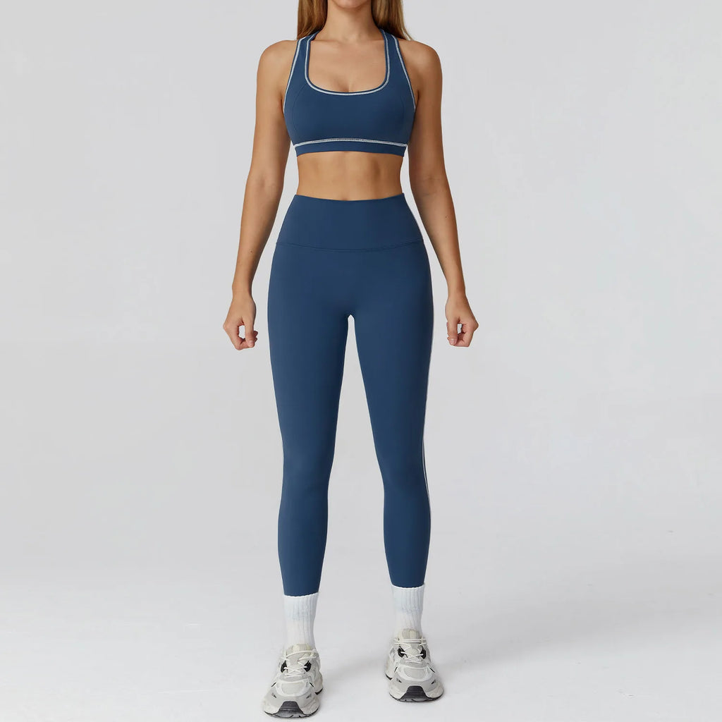 Yoga Clothes Set 2/3PCS Sportswear Gym Outfits Women Sports Set High Waist Leggings Fitness Suit Running Bra Workout Tracksuit