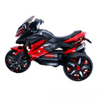 Kids Motorcycle Ride-On Motorcycle 3-Wheels Battery Powered Motorbike  Rechargeable 12 V kids  ride on toy with PU seat Training  Wheels/manual throttle/ drive by hand /Lighting  wheels