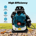 Petrol Backpack Leaf Blower 75.6 CC 4-Stroke Engine A Powerful Sweeper Machine And Cordless Garden Tool For Lawn Care Yard Debris And Snow Cleaning