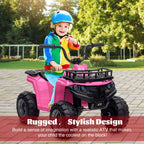 12V Kids Ride On Electric ATV, Ride Car Toy with Bluetooth Audio,High/Low Speed, LED Headlights, Battery Indicator & Radio