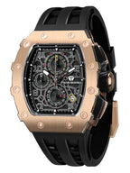 TSAR BOMBA Watch for Men Luxury Brand Tonneau Design Waterproof Clock Stainless Steel Wristwatch Fashion Rectangle Mens Watch