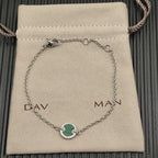 2025 New High-Quality Christmas Elegant and Simple Gold-Plated Round Bracelets and Necklaces Set - Valentine's Day Gift