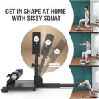 Home Gym Leg Exercise: Deluxe Multi-Function Sissy Squat Machine