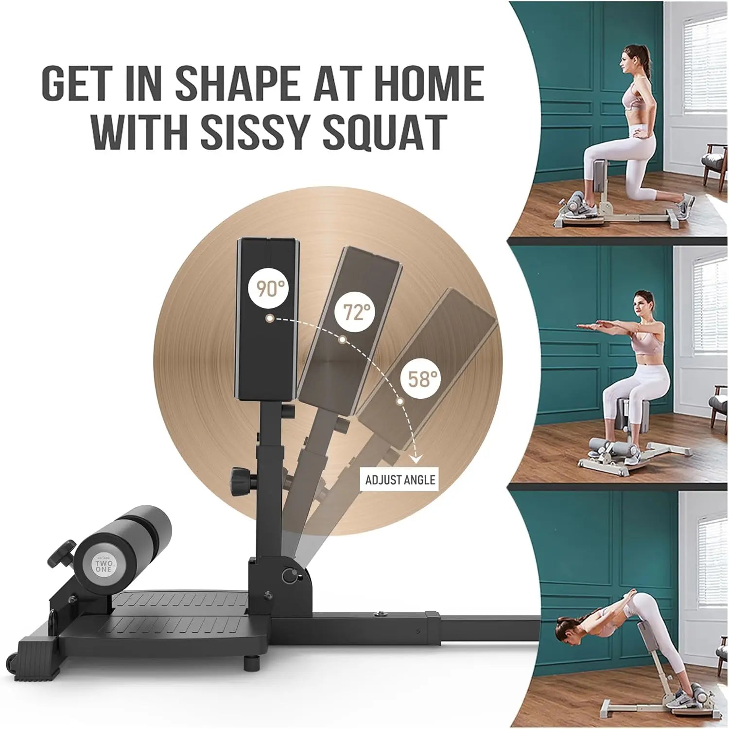 Home Gym Leg Exercise: Deluxe Multi-Function Sissy Squat Machine