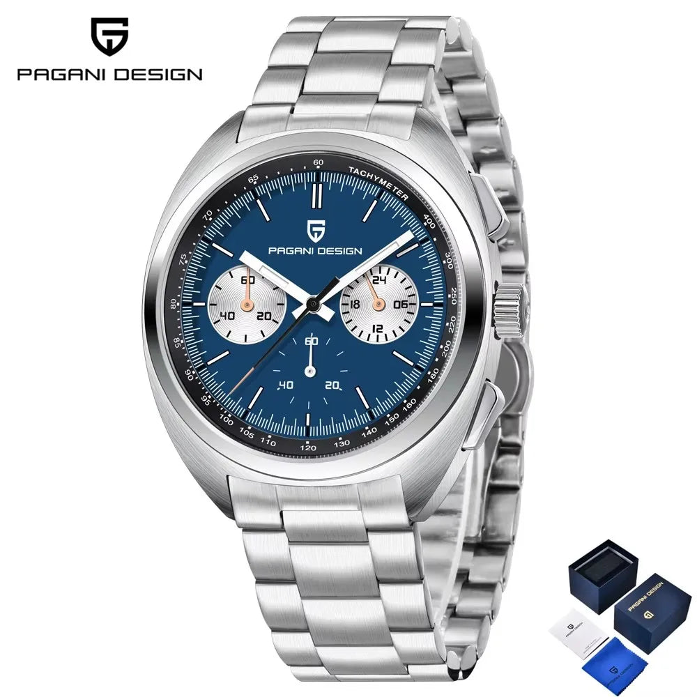 2026 New PAGANI DESIGN Panda Men's Watches Quartz Wristwatches Chronograph Luxury Watch For Men AR Sapphire Luminous Waterproof