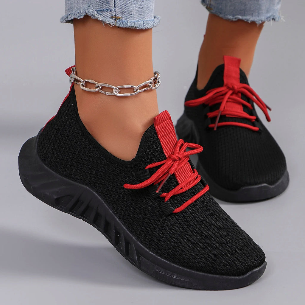 Women's Breathable Mesh Flat Shoes Casual Sports Sneakers Summer Walking Shoes Clearance Free Shipping